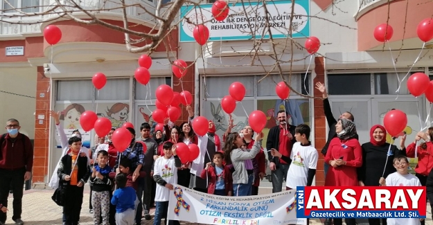 Otizm Farkındalık Günü balonlar uçurularak kutlandı