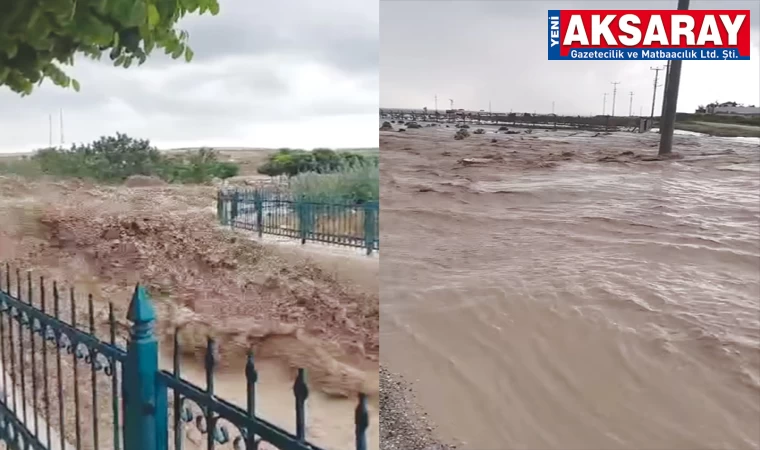 Sağanak yağış sel getirdi