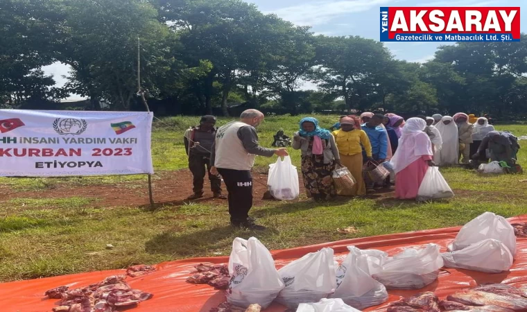 IHH Aksaray şubesinin kurban hizmeti