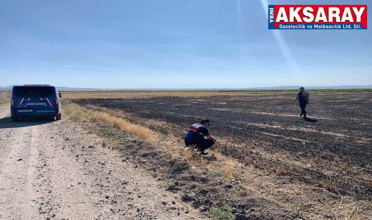 Kendisine ait anızı yakınca, hasat yapılmamış alan tehlike yaşadı               