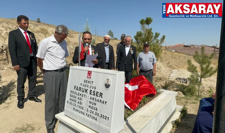 Şehit Uzman Çavuş Faruk Eser anıldı