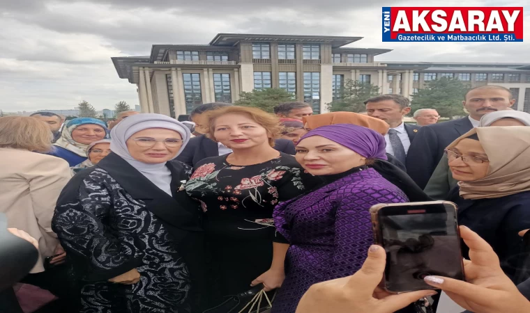 Cumhurbaşkanlığı Külliyesinde Emine Erdoğan ile görüştü