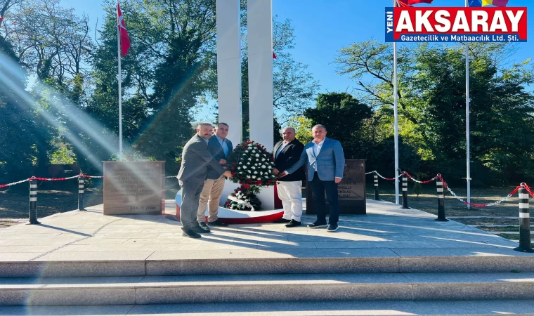 ATSO Heyeti Romanya’da şehitliğe çelenk bıraktı