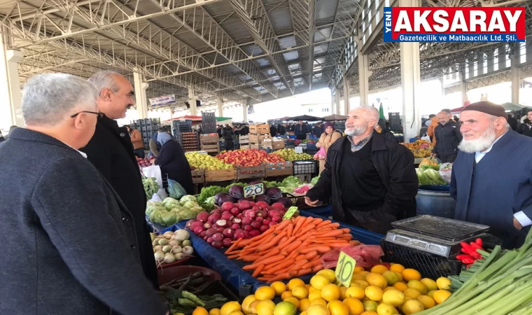 Pazar esnafları ziyaret edildi