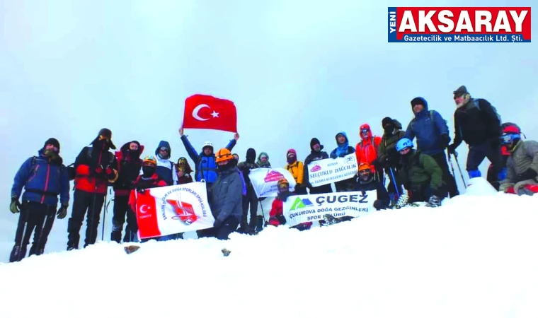 19 İlin dağcıları Hasandağı’na tırmandı