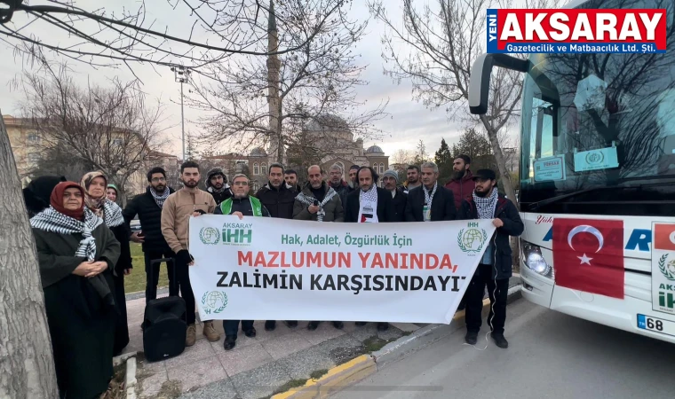 Aksaray IHH Gazze Yürüyüşü’ne katıldı