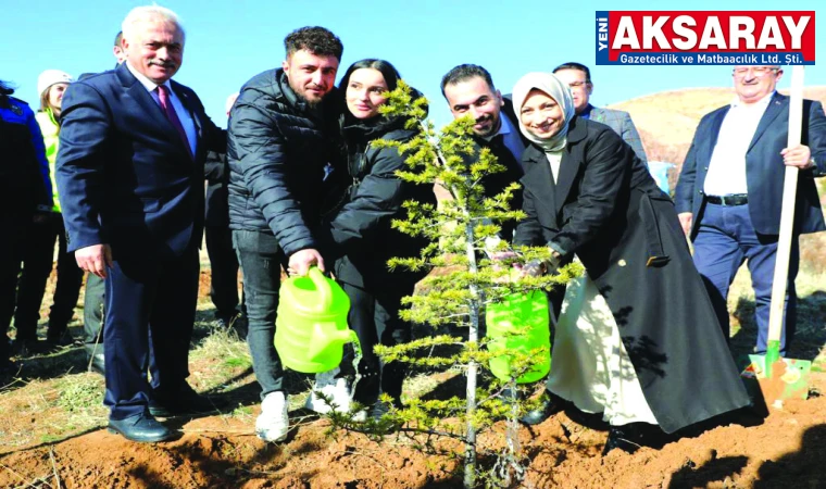 ‘EVLİLİK HATIRA ORMANI’PROJESİ BAŞLATILDI Önce fidan dikecekler, sonra evet diyecekler