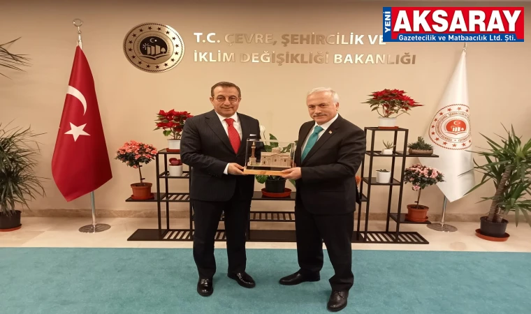 ÇEVRE, ŞEHİRCİLİK VE İKLİM DEĞİŞİKLİĞİ BAKAN YARDIMCISI REFİK TUZCUOĞLU ZİYARET EDİLDİ Projeleri görüştüler