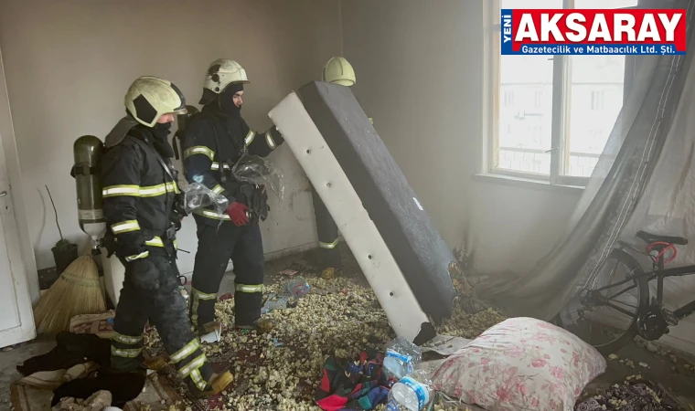 Koltuğa düşen sigara izmariti yangına neden oldu