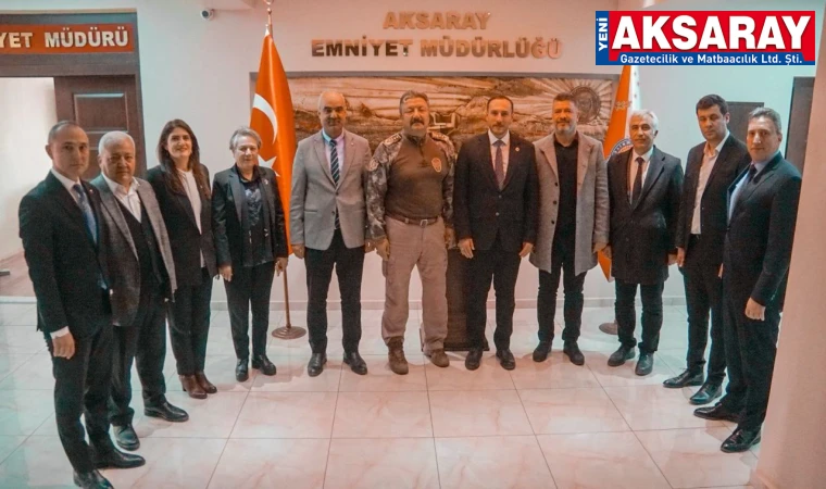 MHP heyetinden İl Emniyet Müdürlüğü’ne ziyaret