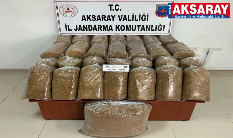 Yolcu otobüsünde 168 kilo kaçak tütün ele geçirildi