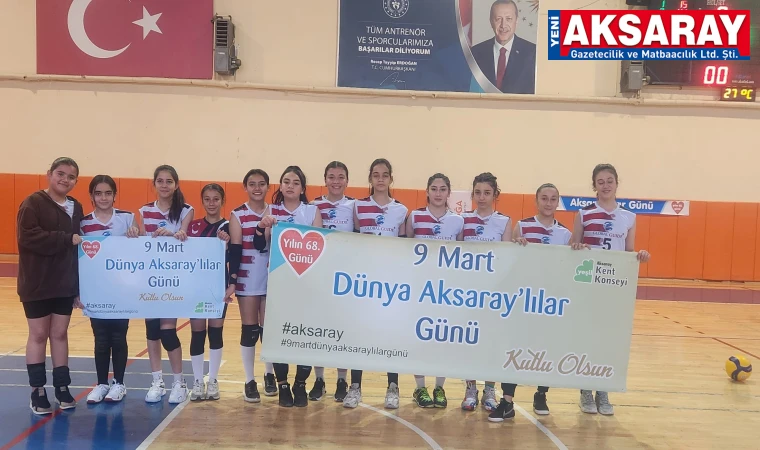 AKSARAYLILAR GÜNÜ İÇİN GENÇLER VOLEYBOL MAÇI YAPTILAR