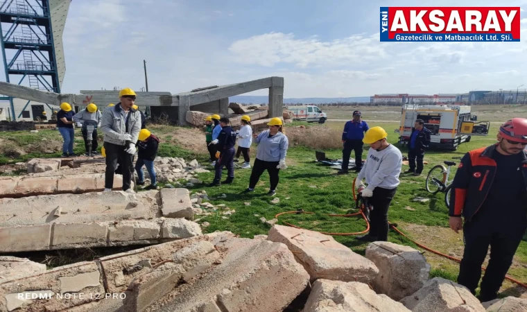 Uygulamalı hafif arama kurtarma eğitimi 5 gün sürdü