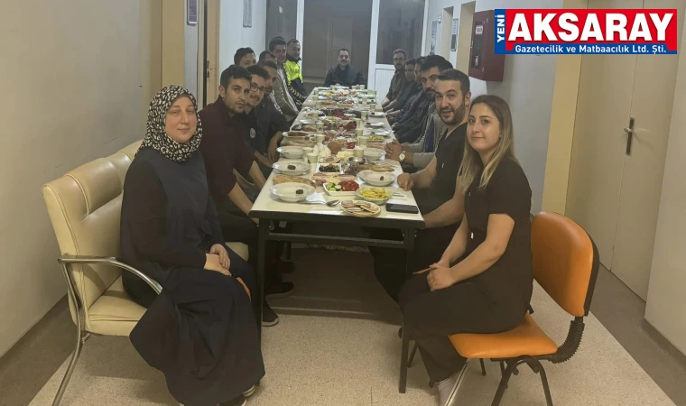 Hastanede sahur yapıldı