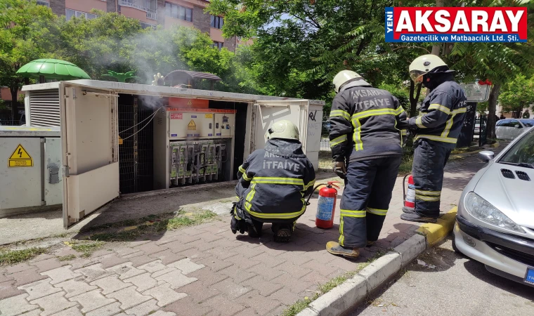 Aksaray’da elektrik panosunda yangın paniği