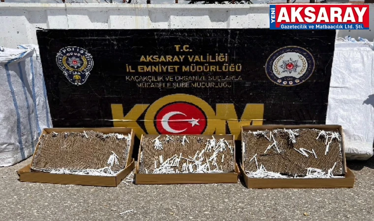 5,5 Milyon adet kaçak makaron ele geçti