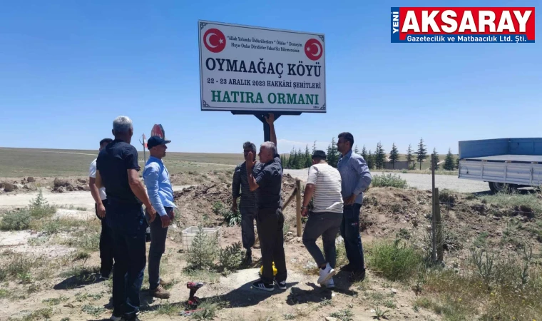 Ağacören Oymaağaç’ta anlamlı davranış