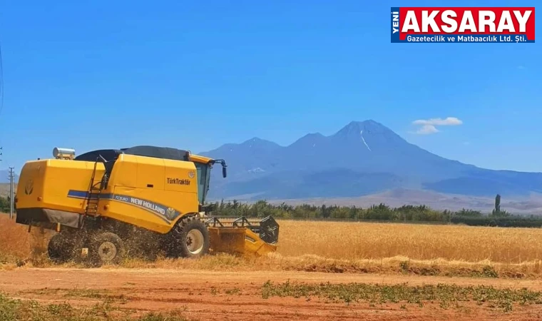 Aksaray’da hasat devam ediyor