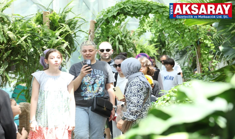  Kurban Bayramı tatilinde Tropikal Kelebek Bahçesi yoğun ilgi