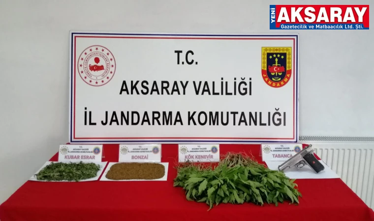 Uyuşturucu ile yakalandı, tabanca ele geçti                