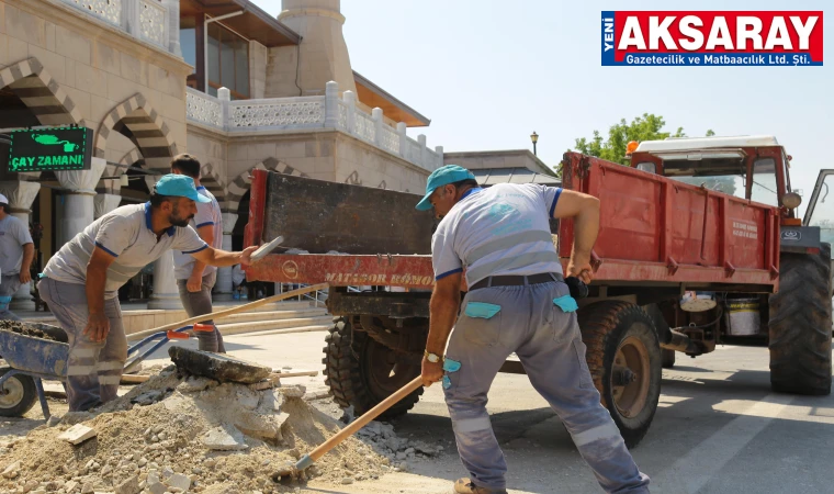 Somuncu Baba Külliyesi çevresinde yenileme çalışması