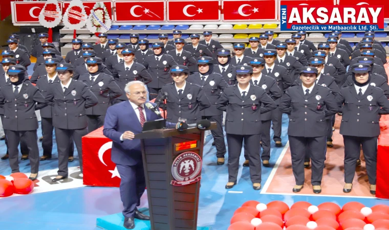 AKSARAY’DA 280 KADIN POLİS ADAYI MEZUN OLDU Hilalin dalgalandığı her yerde polis olacak