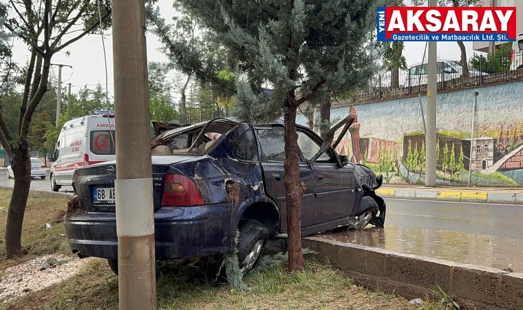 Aksaray'da trafik kazası: 2 yaralı