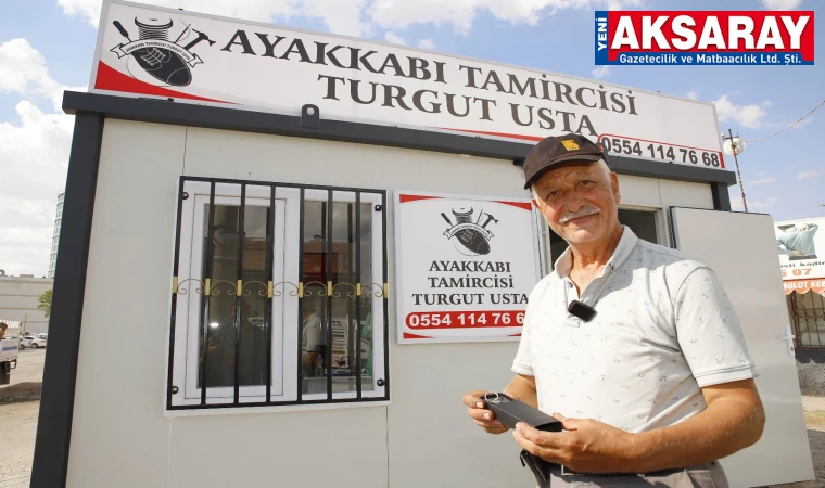 Ayakkabı tamircisine yeni işyeri yapıldı