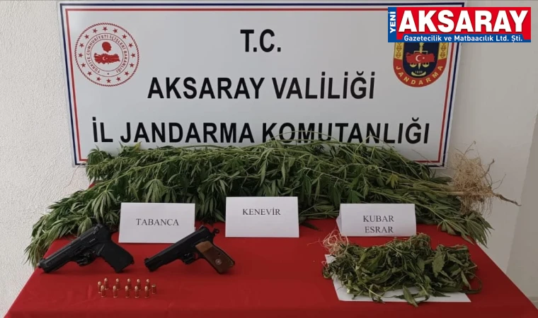 Kenevir eken uyuşturucularla birlikte yakalandı           