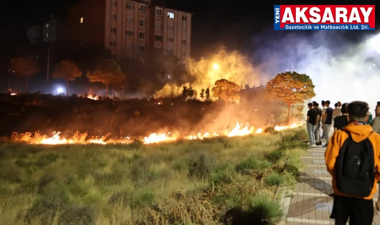 Ot yangını paniğe neden oldu