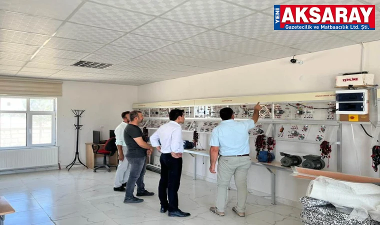 Teknik okul ziyareti ile çalışmalar hakkında bilgi aldı