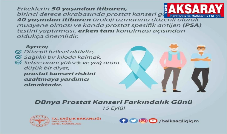 Erkeklerin korkulu rüyası prostat kanseri hakkında bilgi verildi