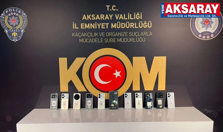 İş yerinde 11 adet kaçak cep telefon yakalandı