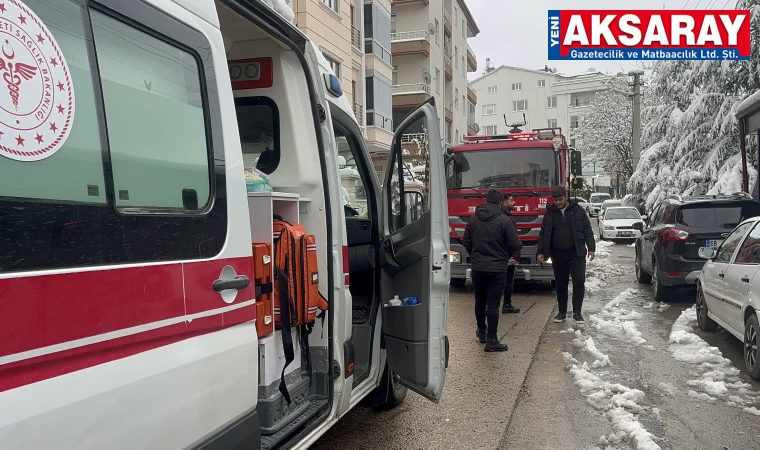 Aksaray’da öğretmenevinde yangın paniği