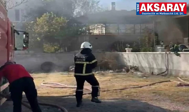 Müstakil evin bodrumunda çıkan yangın korkuttu