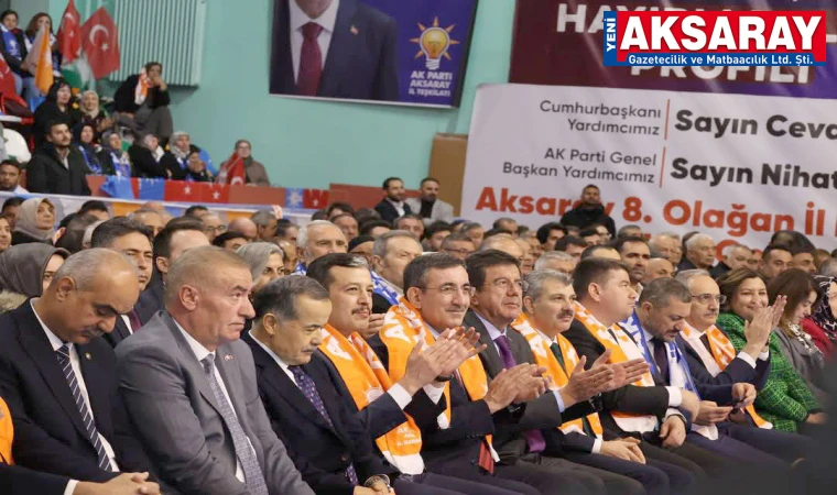 AKTÜRK YENİDEN BAŞKAN Ak parti coşkulu kongre yaptı