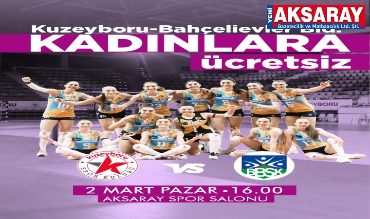 2 Mart Pazar günü maça da­vetlisiniz