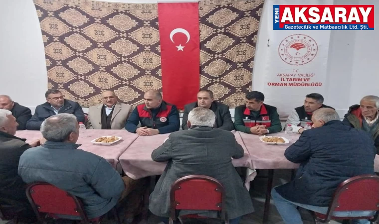 Çiftçilere üretim planlaması anlatıldı