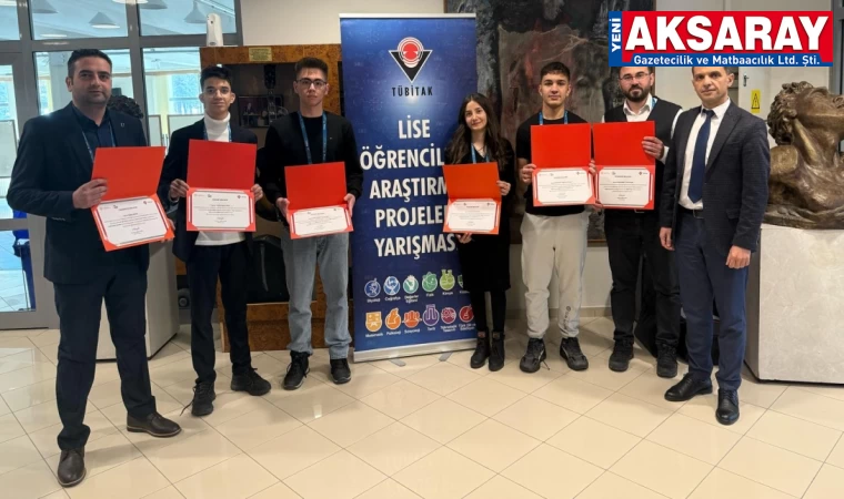 TÜBİTAK Araş­tır­ma Pro­je­le­ri Bölge Fi­na­lin­de büyük ba­şa­rı elde ettik