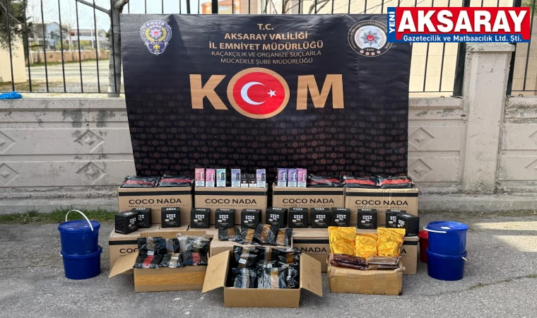 7 Fark­lı ope­ras­yon­da kaçak ürün­ler ya­ka­lan­dı