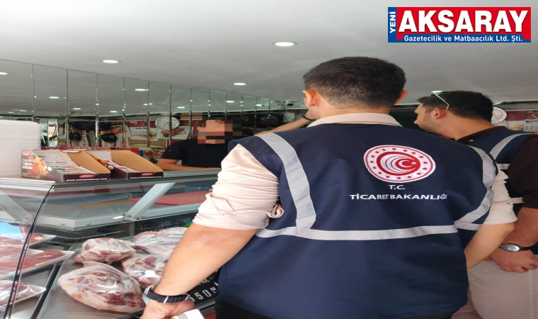 Kasaplar ve et reyonları denetlendi