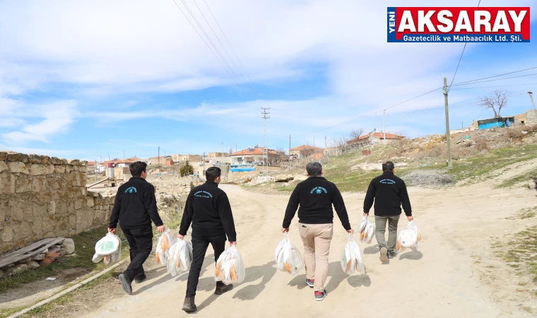 Köylere pide dağıtılıyor