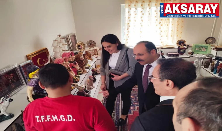 Özel çocukları ziyaret etti