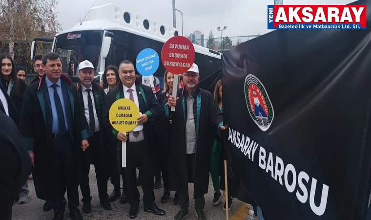 Aksaraylı avukatlar Ankara’da yürüdü