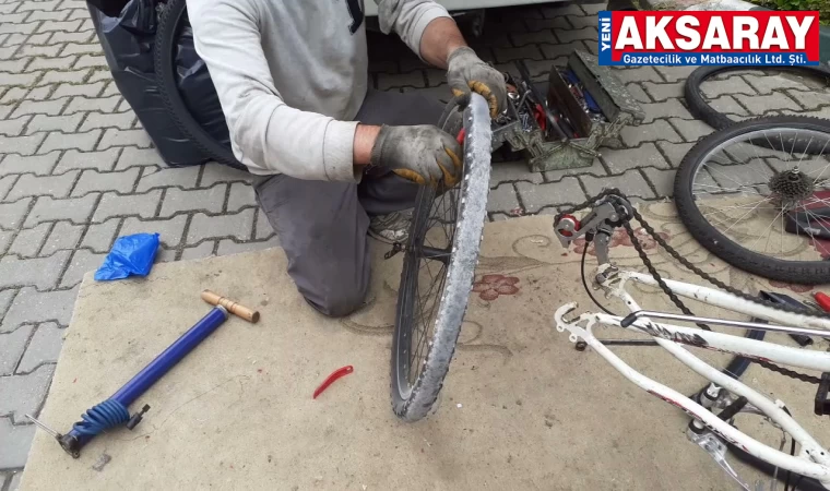Baharın gelmesi ile birlikte bisiklet tamircileri hareketlendi