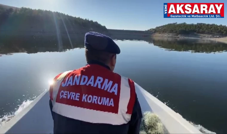 Kaçak avcılara barajda operasyon