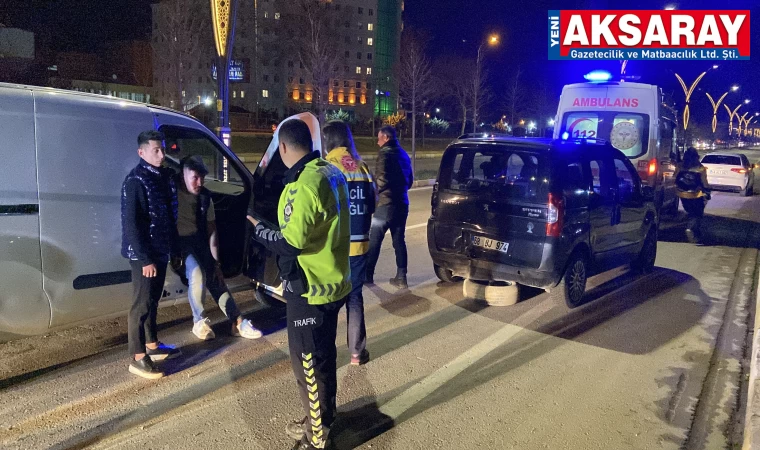 Ticari araçlar çarpıştı