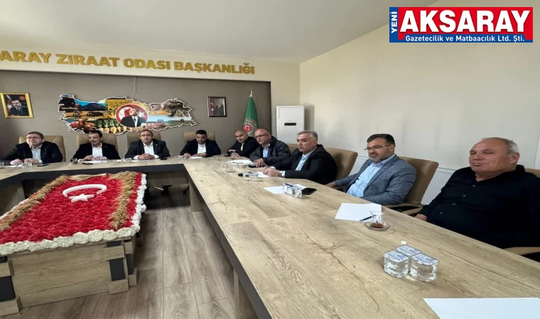 ZİRAAT ODASI BİLGİLENDİRME TOPLANTISI DÜZENLEDİ