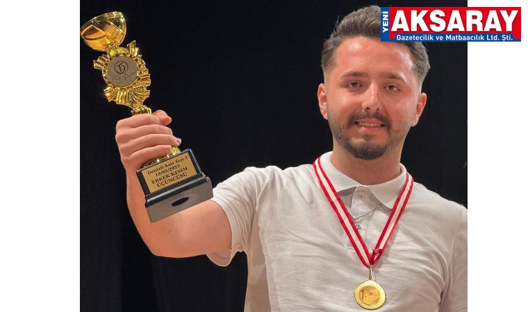 Aksaraylı uzman kuaför Türkiye 3.’sü oldu