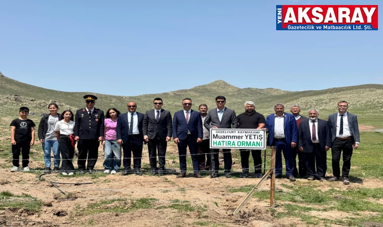Hatıra Ormanı’na ilk fidan Kaymakam Muammer Yetiş’ten
